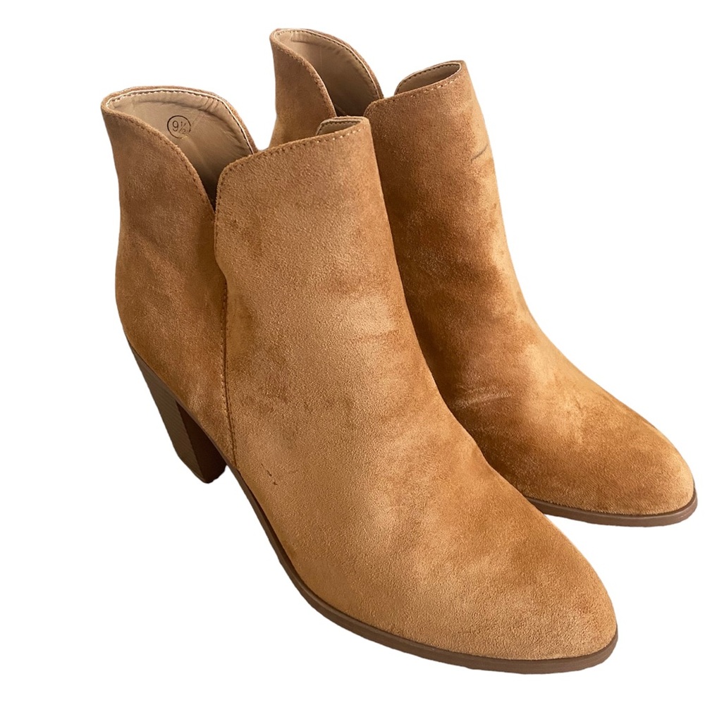 women’s suede brown booties